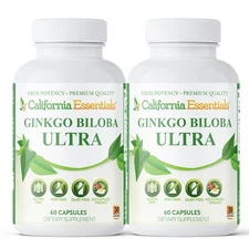Ginkgo Biloba, Mood Booster, Supports Brain Function & Mental Alertness, 120 Cap