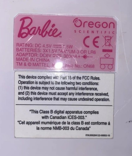 Barbie I Love Fashion Learning Laptop Game Computer Mattel Oregon Scientific Toy - Picture 8 of 8