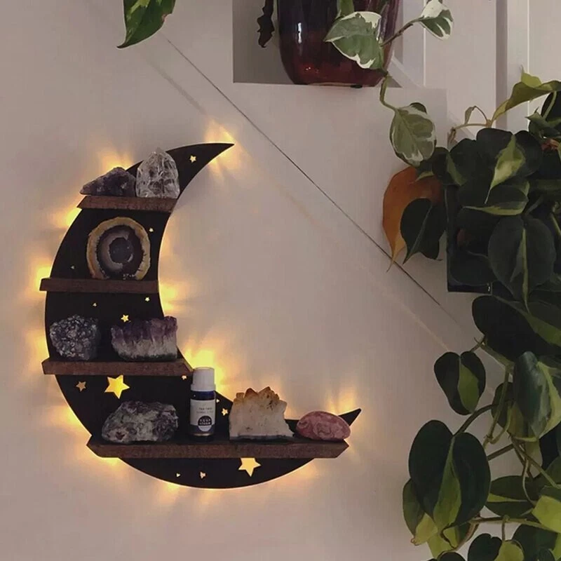 Wooden 2024 crystal shelf