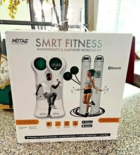 Motag Smart Fitness Digital Tracking Handweights and Jump Rope Kit Workout App