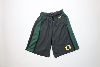 Vintage Nike Mens Small Color Block University of Oregon Basketball Shorts Gray