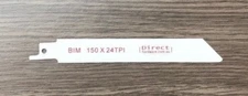 150mm - 24 TPI - Reciprocating Saw Blade Wood Metal Nails PVC Sheet Pipe Cutting