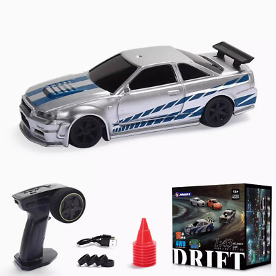 High Speed 2.4G Mini RC Drift Car 1/43 Racing Vehicles 4WD Ready to Go Mini Car