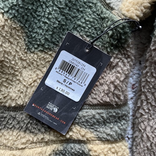 NWT $130 Mountain Hardwear Fleece Camo 1/4 Zip Fleece Pullover - Size Small - Picture 4 of 7