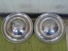 Rare 47 48 Chevy Accessory Hubcaps 16 Set Of 2 Chevrolet 1947 1948 Wheel Covers