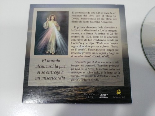 SANTA FAUSTINA KOWALSKA MENSAJE DE LA DIVINA MISERICORDIA CD MP3 6 HS 23 MIN - 第 2/2 張圖片