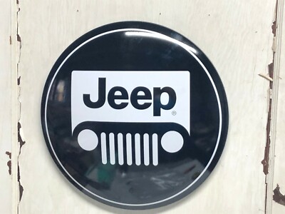 JEEP 17'' ROUND DOME SIGN~CARS TRUCK GARAGE TOOLS MECHANIC MANCAVE