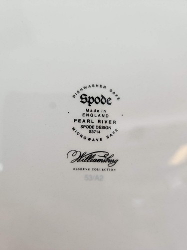 Williamsburg Reserve Collection "Pearl River" Dinner Plate by Spode #S3714 - Picture 7 of 11