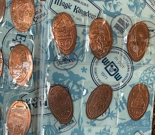 Disney World Magic Kingdom Epcot Japan Pressed Penny Collection Book Lot Of 95 - Picture 19 of 20