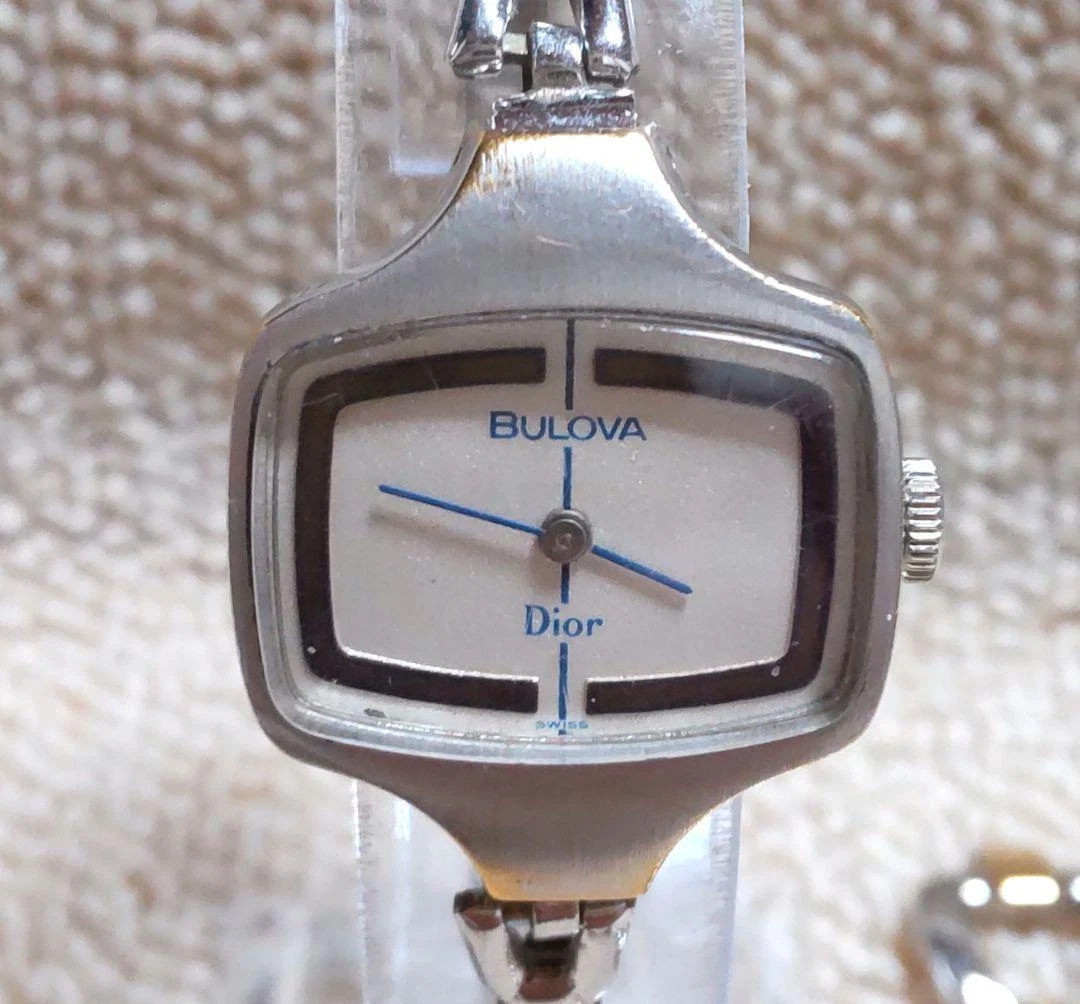 BULOVA × Montre Femme Dior à Remontage Main   Ton Argent   Rare   Fonctionnelle