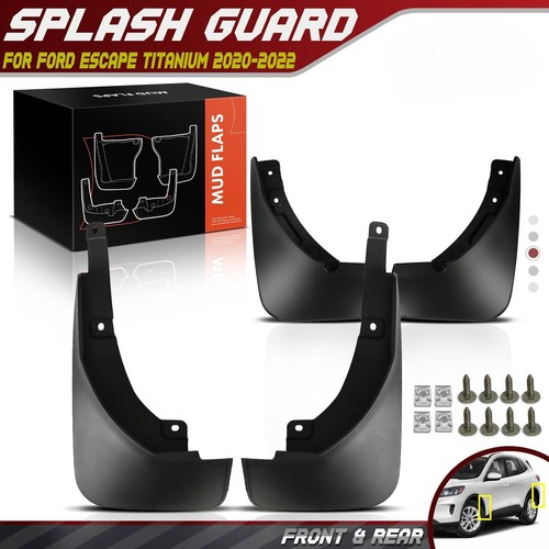 Fit for Ford Escape Titanium 2020-2022 Front & Rear Splash Guards Mud Flaps - Picture 8 of 8