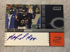 2000 Stadium Club MARCUS ROBINSON Lonestar Signatures Autograph Chicago Bears