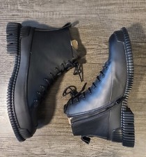 Camper Leather Upper High in) Heel Height Boots for Women