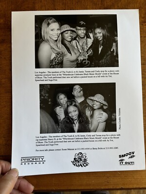 Tha Truth Music Group 8X10 Press Photo w Heavy D & Guru #2 - Priority Records