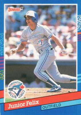 #323 Junior Felix - Toronto Blue Jays - 1991 Donruss Baseball