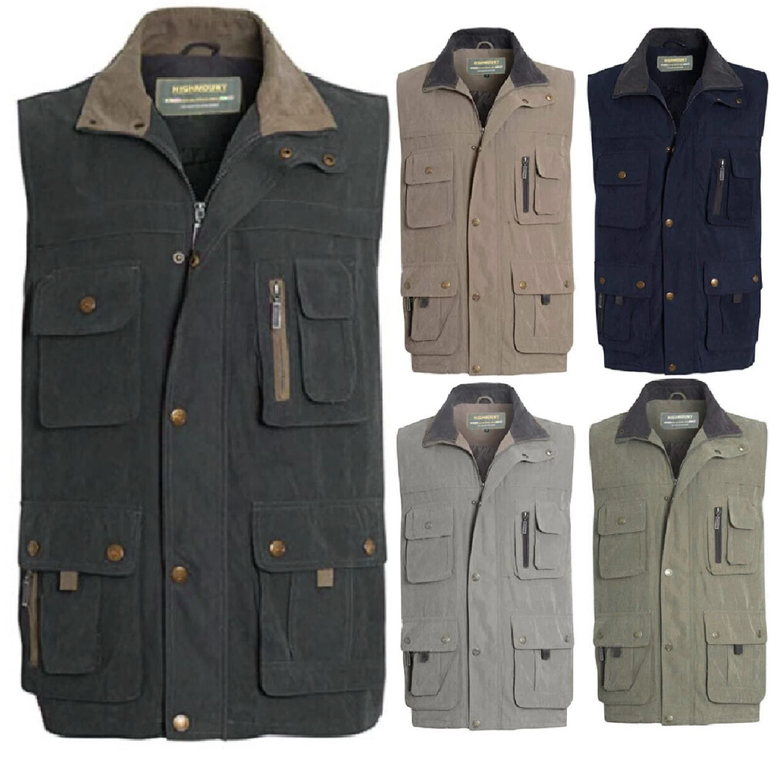 Men's High Mount Vest Fieldman Lightweight Bodywarmer Fishing Hunting Sleeveless
Opens in a new wind