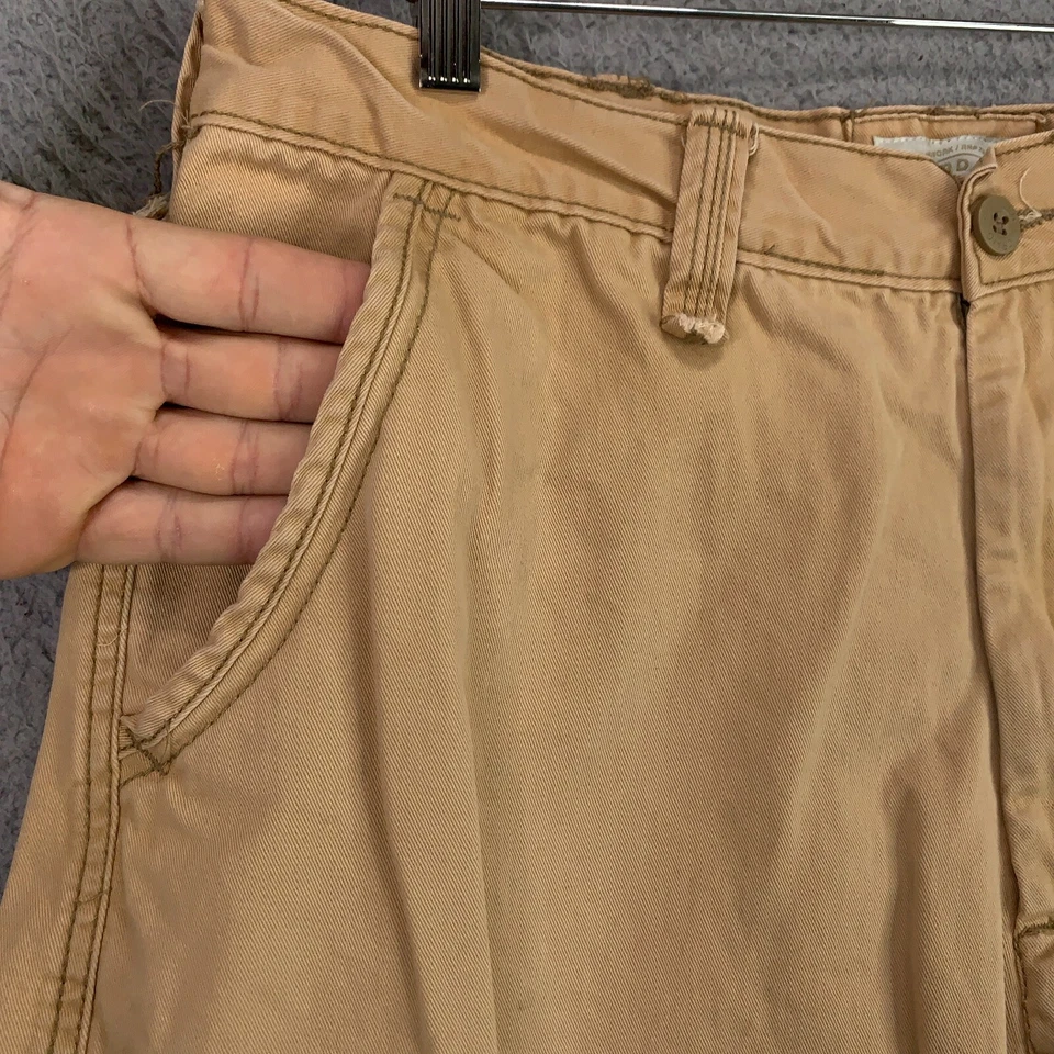 Pantalones Cortos Jordan Craig Carga Para Hombres 36 Caqui Paracaidista Ropa de Calle Rap Patinador Y2K Foto 4 de 4