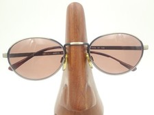 Vintage Anthony Martin Randy Matte Silver Metallic Oval Sunglasses FRAMES ONLY