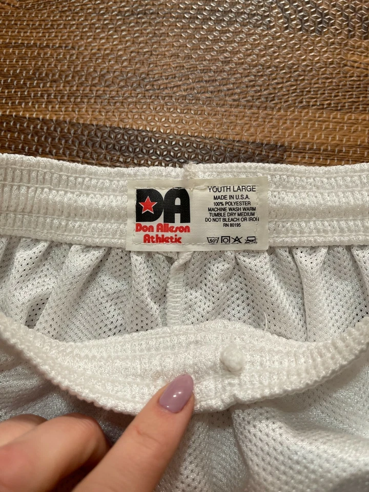 Lot of 4 Pcs Don Alleson Athletic Soccer Shorts White Size Youth Large - Imagem 3 de 3