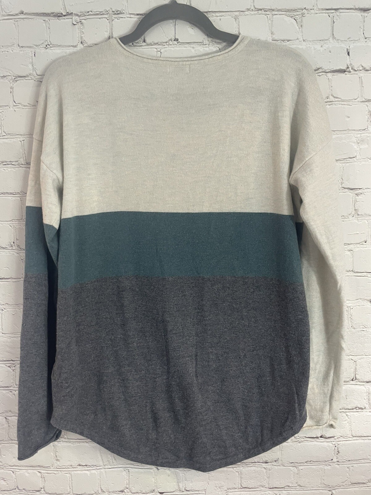 Smartwool Shadow Pine Merino Wool Colorblock Swea… - image 3