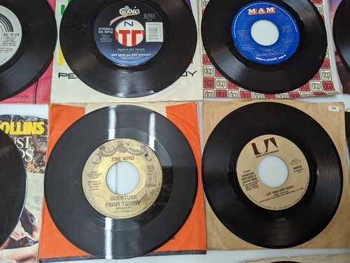 Vintage Lot BIG 70s 45 RPM Record Records Vinyl Music Lennon The Who Flack - Picture 12 of 22