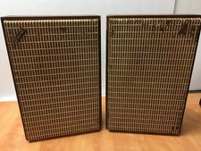 VINTAGE CORAL SPEAKER Cabinets Set of 2  with Realistic 6" full range suspension
