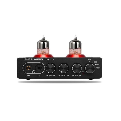 TUBE-T7 Headphone Amplifier 6J9 Tube Decoder Optical Support Fiber/Coaxial/RCA - Picture 1 of 6