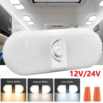 Wohnmobil Lampen LED 12V Dimmbar Deckenleuchte mit Schalter Wohnwagen für RV LKW