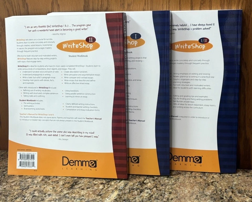 WriteShop 5th Edition Set Teachers Manual 1 & 2 with Student Workbooks 1 & 2 New - Image 2 of 4