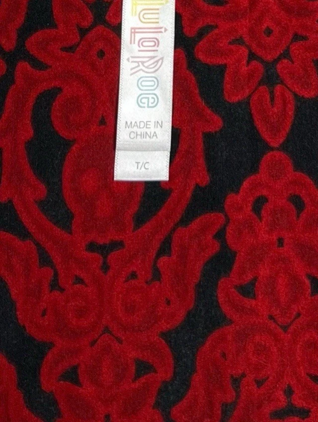 LuLaRoe Leggings TC Alto Curvilíneo Halloween ROJO NEGRO Gótico Calavera Huesos Espeluznante Diversión Foto 4 de 4