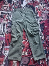 Vintage OG 107 Trouser Vietnam Army Militaria Tropical size small
