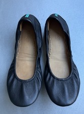 Tieks by Gavrieli Foldable Ballet Flats Sz 7 Matte Black Nappa Leather