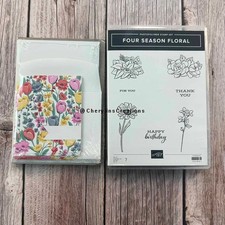 FOUR SEASON FLORAL Stamp Set FLOWERS FOR EVERY SEASON Note Cards Stampin Up