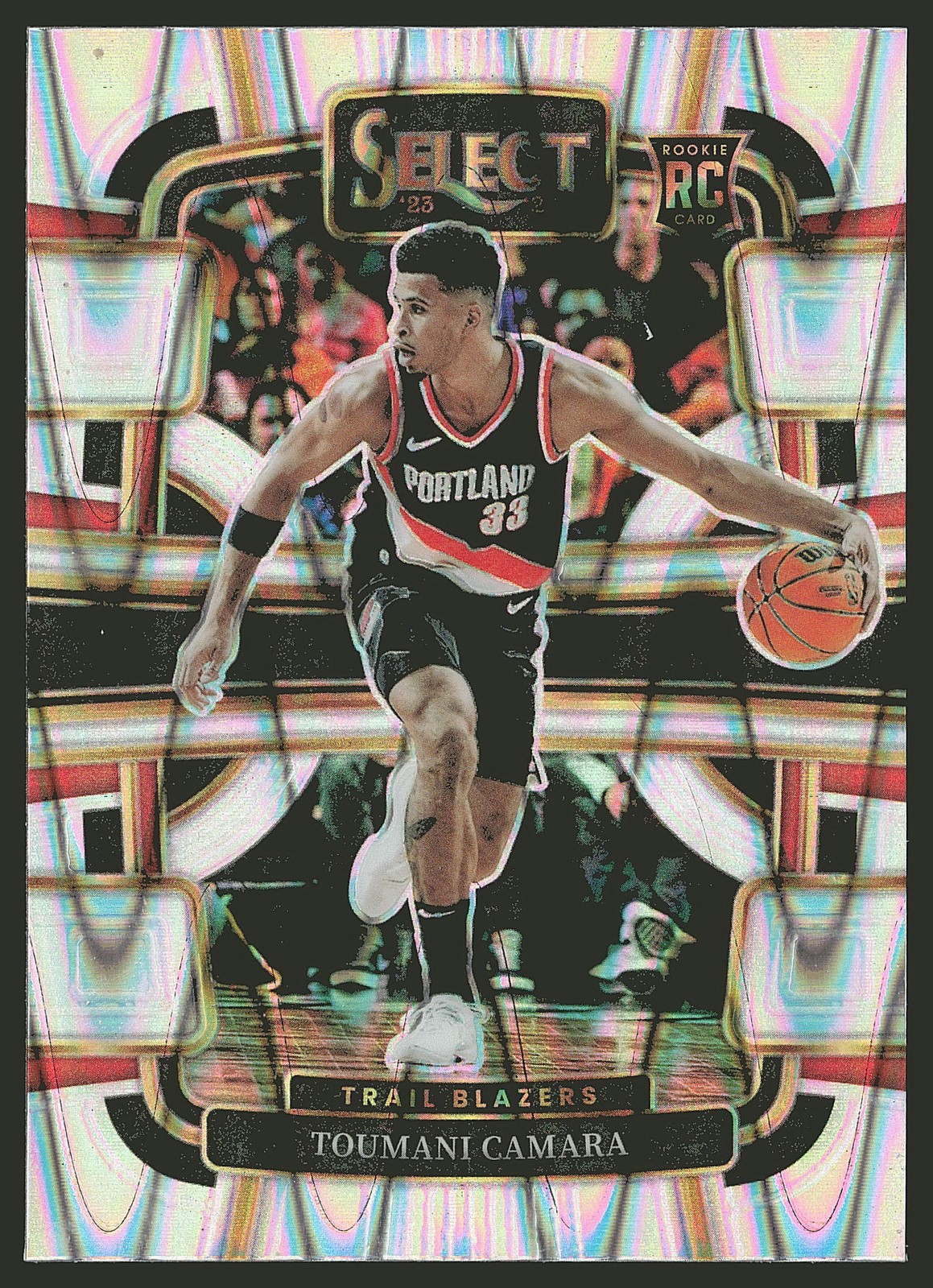 2023-24 Panini Select #81 Toumani Camara Tectonic Prizms RC