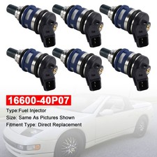 6Pcs Einspritzdüse Für Nissan 300ZX Z32 3.0L TURBO V6 1989-1996 16600-40P07