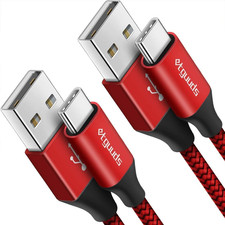 USB to USB C Cable 2Ft, 2-Pack USB a to Type C Charger Cord Fast Charging For...