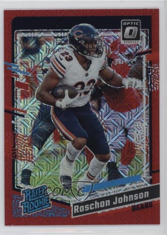 2023 Panini Donruss Optic Rated Rookie Red Mojo Prizm Roschon Johnson #217 11dm