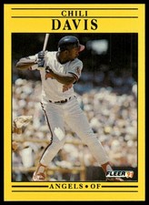 1991 Fleer #309 Chili Davis Angels