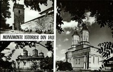 RPPC ~ Romania ~ historical monuments in Iasi ~ real photo postcard sku891