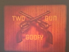 TWO GUN GOOFY 1952 DISNEY SUPER 8 COLOUR SOUND 200FT 8MM CINE FILM