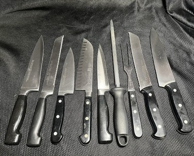 ZWILLING J.A. Henckels Stainless Steel Steak Knife Set 9 Pieces Made In Germany