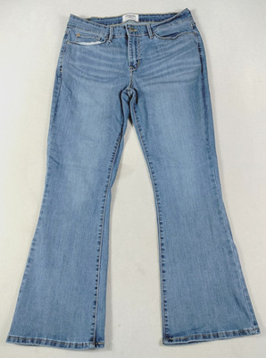 Denizen From Levis Mid Rise Bootcut Jeans Womens 14M 32 Blue Light