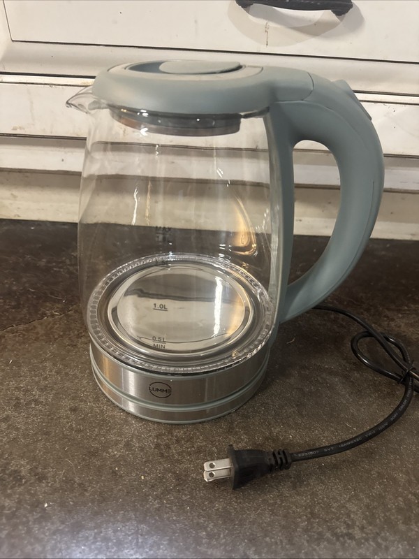 CWC Electric Glass Kettle 1.8L with Overheat Protection H116 Olive Green