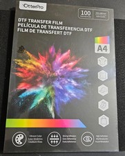 DTF Glitter Transfer Film 100 Sheet A4 Glitter Silver