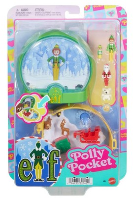 2025 ELF Movie Polly Pocket BUDDY & SANTA Micro Dolls CHRISTMAS Playset READ