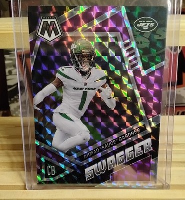2023 Panini Mosaic Ahmad  Sauce  Gardner  05/49 Purple Power Swagger SSP!  Jets
