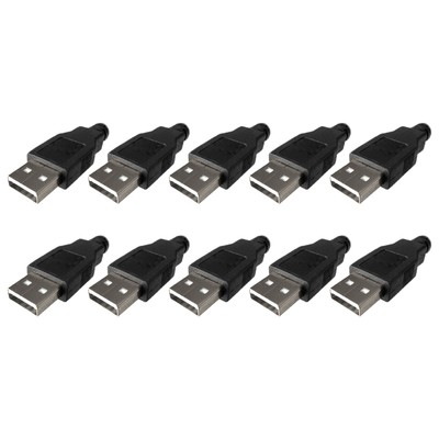 Verbesserte Leistung mit 10 Stück USB 2 0 Stecker und Kunststoffgehäuse