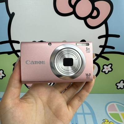 Canon PowerShot A2400 IS Digital Camera Pink 16.0 MP 5X Optical Zoom English