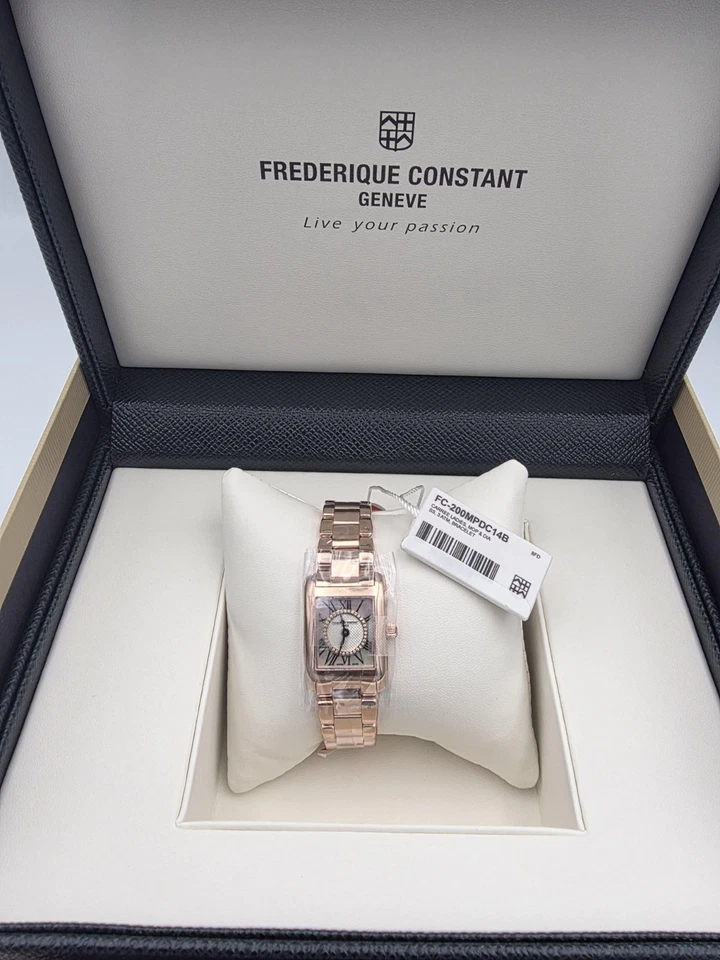 Женские кварцевые часы Frederique Constant 21 мм MOP бриллиантовый циферблат FC-200MPDC14B новые в коробке - Изображение 3 из 4