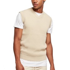 Urban Classics - Knit Slipover Sweater Vest softseagrass - S